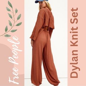 Free People Dylan Knit Set in Brown